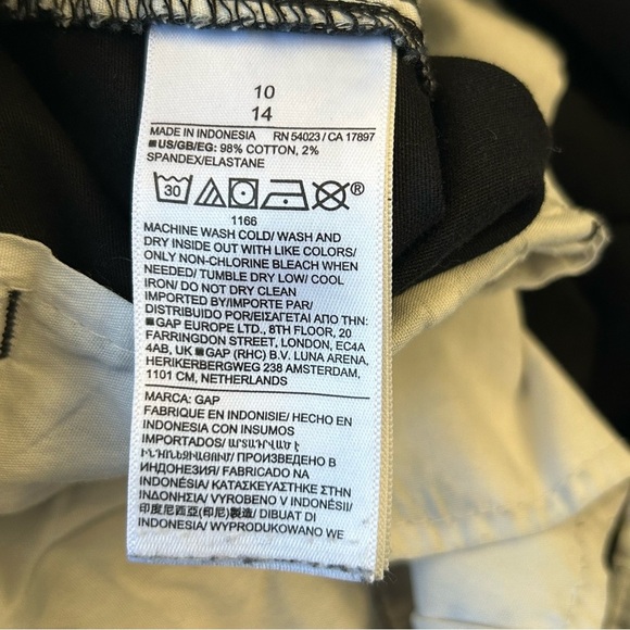 GAP Women's Girlfriend Khaki Black Pants Size 10 - Picture 6 of 8